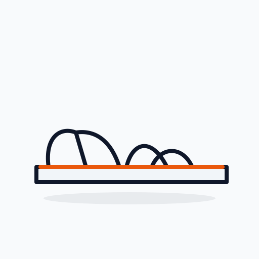 Flat sport sandal with straps